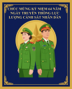 Thiết kế chúc mừng Cảnh sát nhân dân