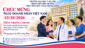 Poster y tế với bệnh viện vàng